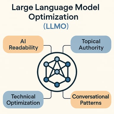 Learn what LLMO (Large Language Model Optimization) is and how to optimize your content for AI systems like Google AI Overview and ChatGPT to improve visibility, extractability, and engagement in 2025.