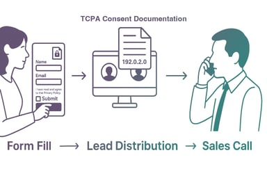 Build a TCPA-compliant lead gen form and avoid legal risks. Includes legal updates, platform examples, WordPress Gravity Forms implementation, etc.