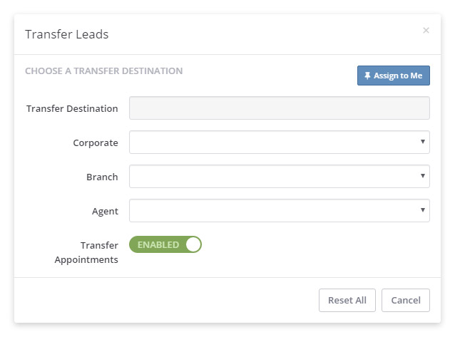 Transfer Leads Panel